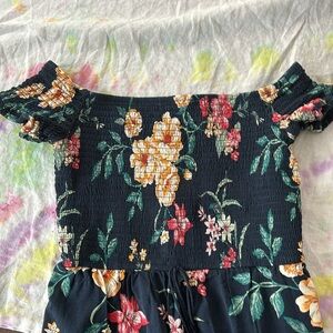 Xhilaration floral long romper, small